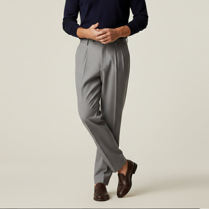 Pantalon à Pinces Coupe Droite Homme
