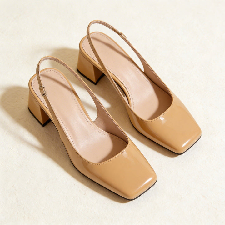 Escarpins Slingback À Talon Bloc Femme