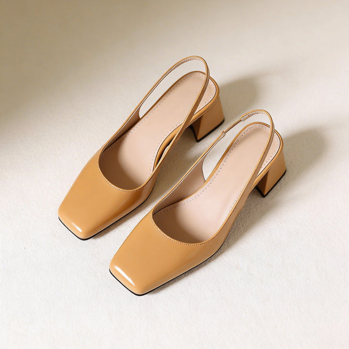 Escarpins Slingback À Talon Bloc Femme