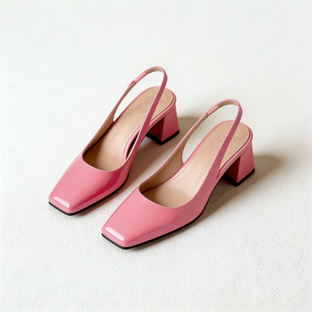 Escarpins Slingback À Talon Bloc Femme