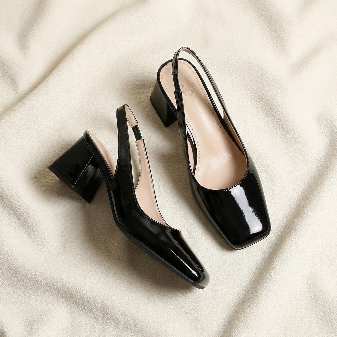 Escarpins Slingback À Talon Bloc Femme