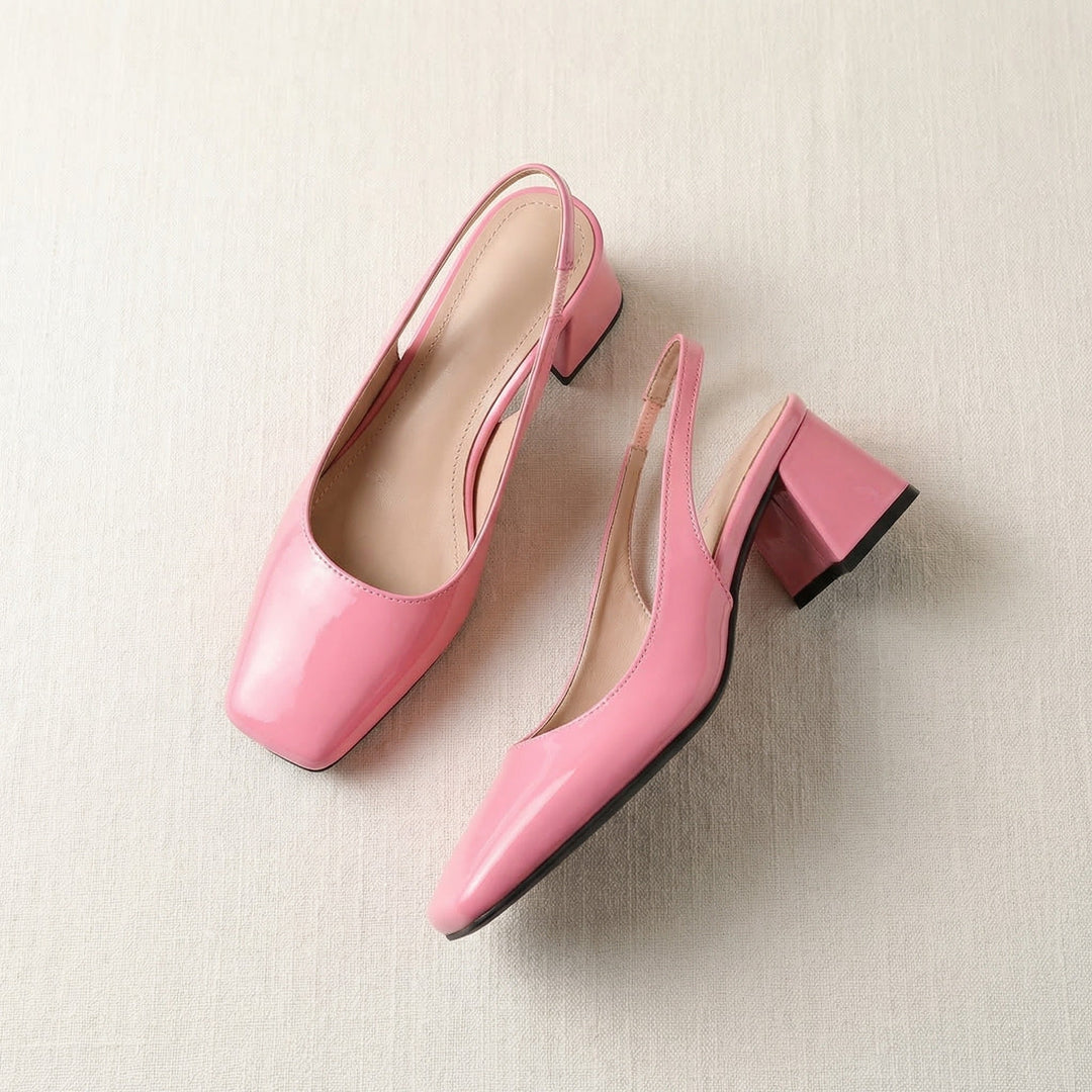 Escarpins Slingback À Talon Bloc Femme
