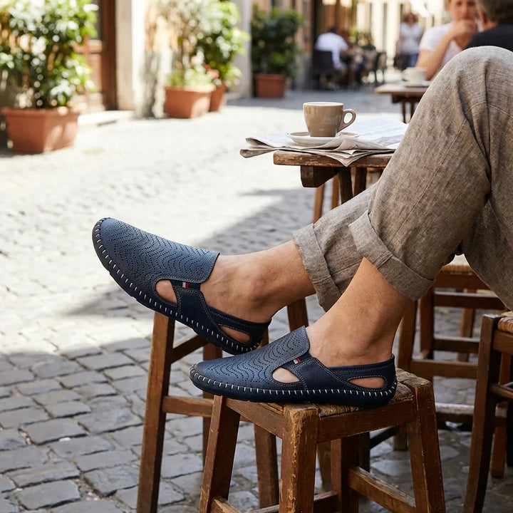 Mocassins Perforés à Enfiler Homme