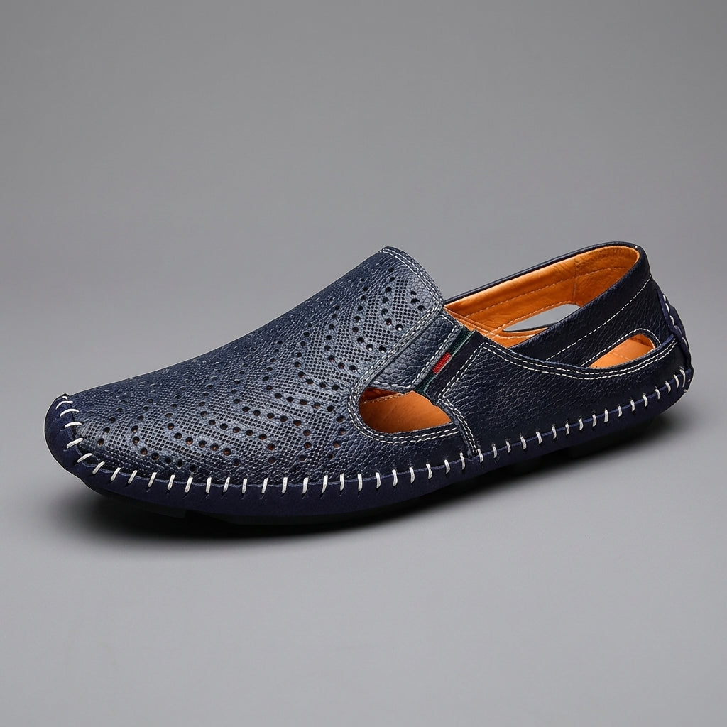 Mocassins Perforés à Enfiler Homme