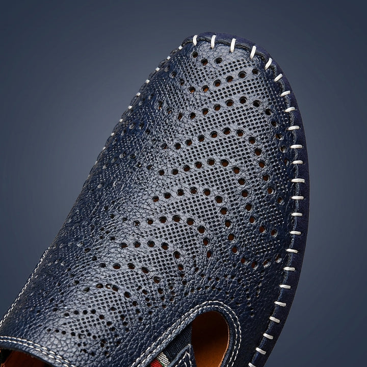 Mocassins Perforés à Enfiler Homme