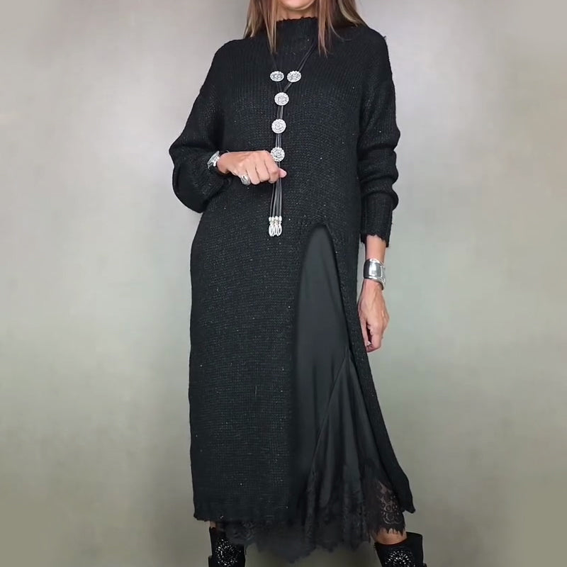Ensemble Deux Pièces Haut Long et Jupe Femme