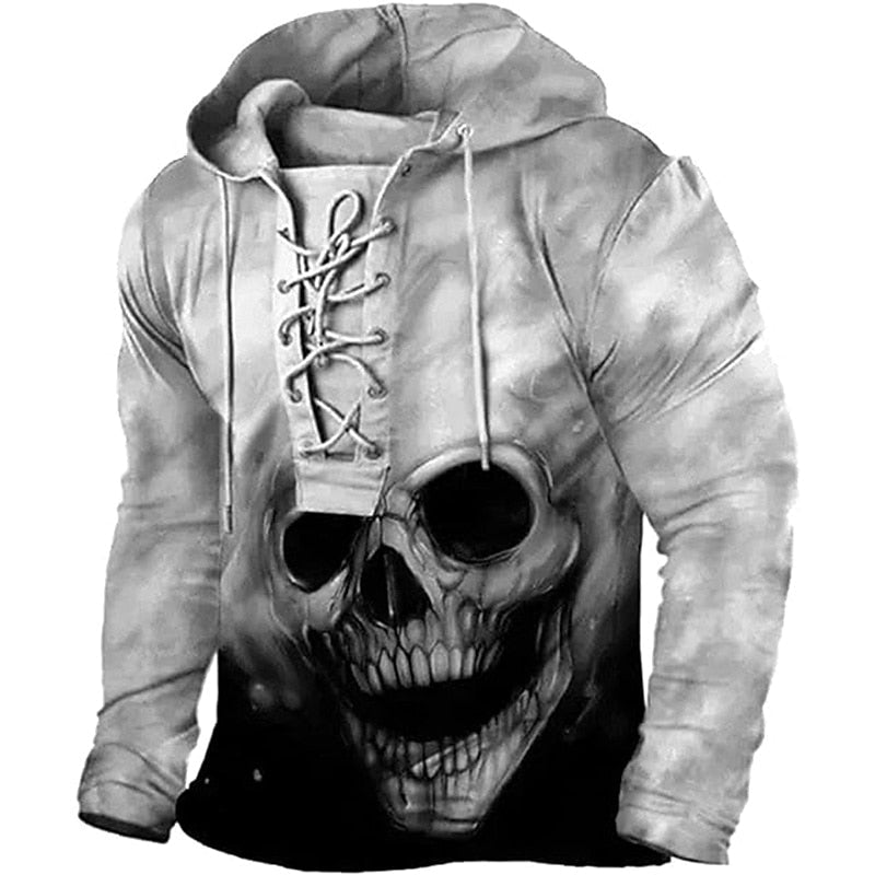 Sweat à Capuche Lacé Homme Halloween