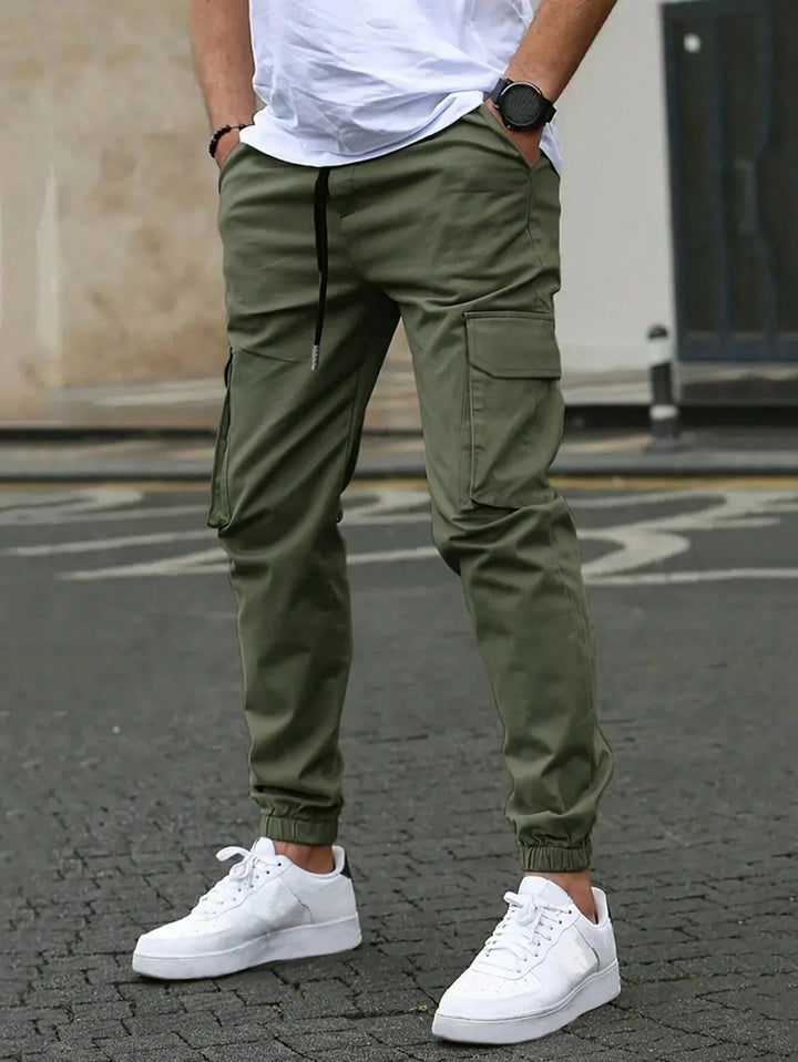 Pantalon Cargo À Bas Élastiqués Homme