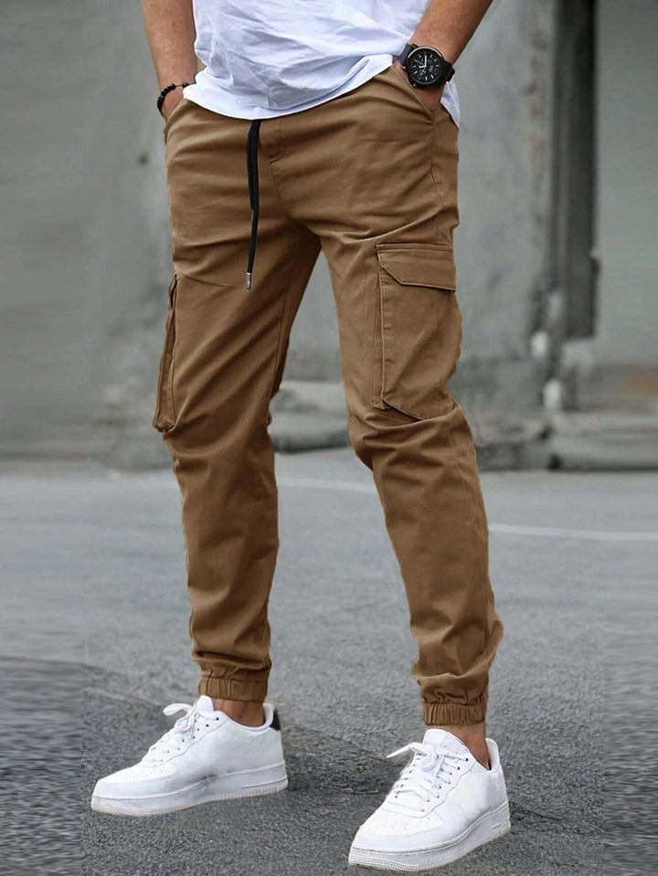 Pantalon Cargo À Bas Élastiqués Homme