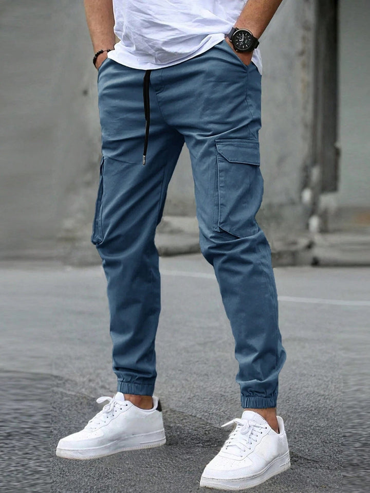 Pantalon Cargo À Bas Élastiqués Homme