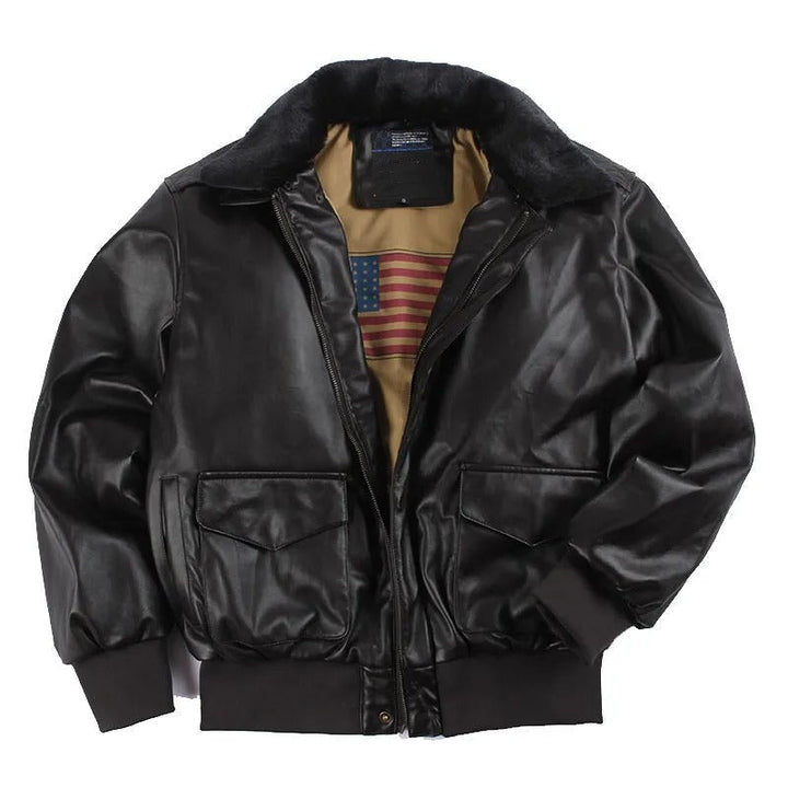Blouson Aviateur à Col Fourré Homme