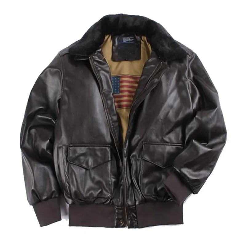 Blouson Aviateur à Col Fourré Homme