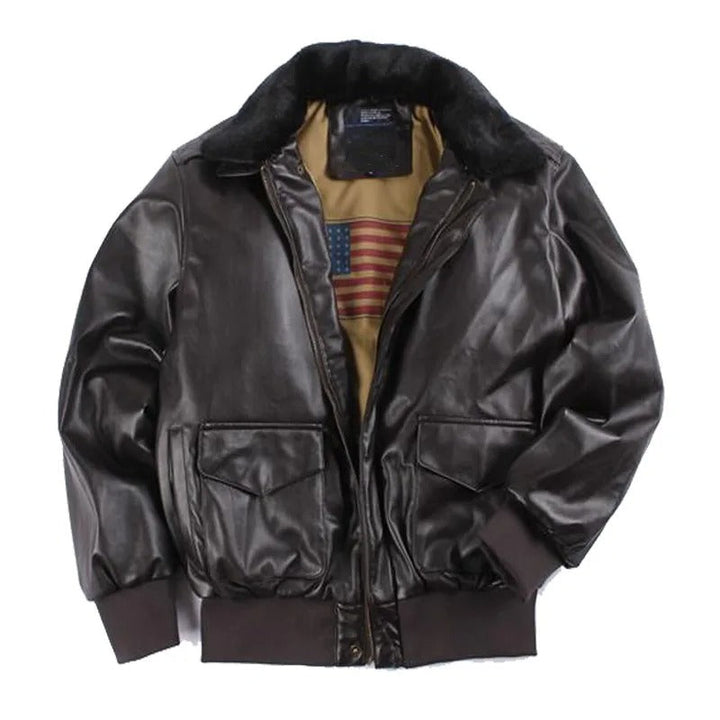Blouson Aviateur à Col Fourré Homme