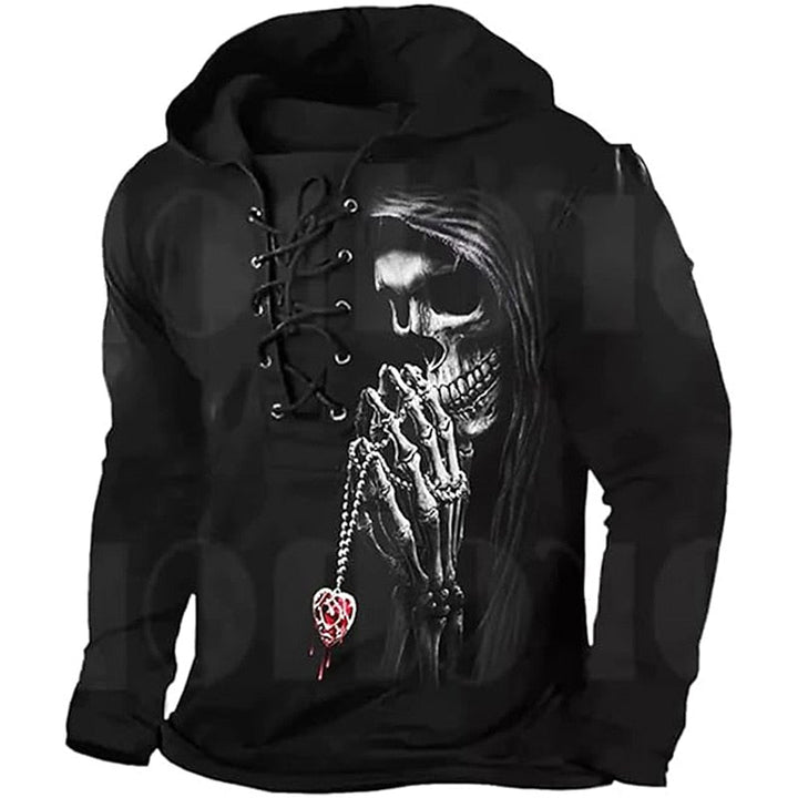 Sweat à Capuche Lacé Homme Halloween