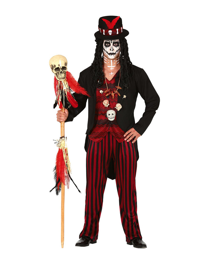 Déguisement Halloween Squelette Avec Haut-De-Forme Homme