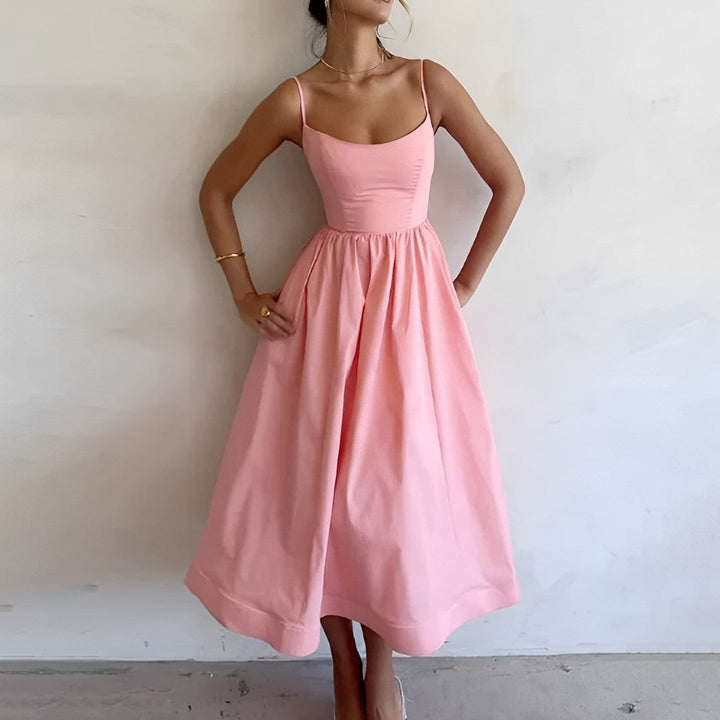 Robe Midi Évasée Femme