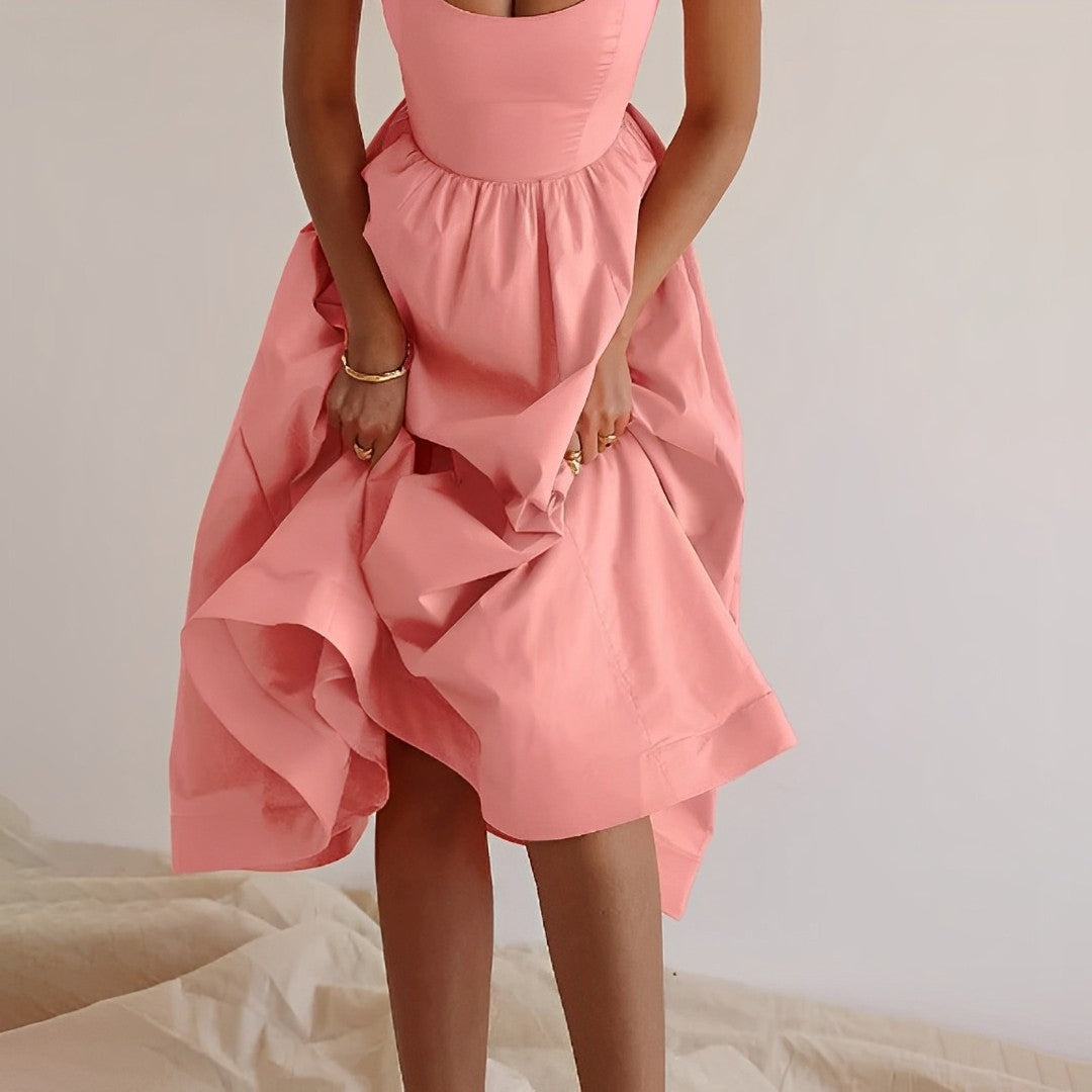Robe Midi Évasée Femme