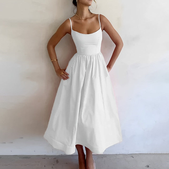 Robe Midi Évasée Femme