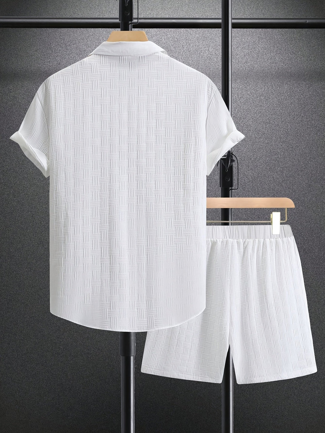 Ensemble Chemise et Short Texturé Homme