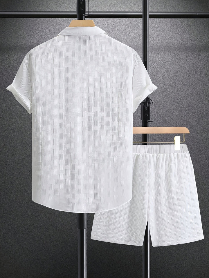 Ensemble Chemise et Short Texturé Homme