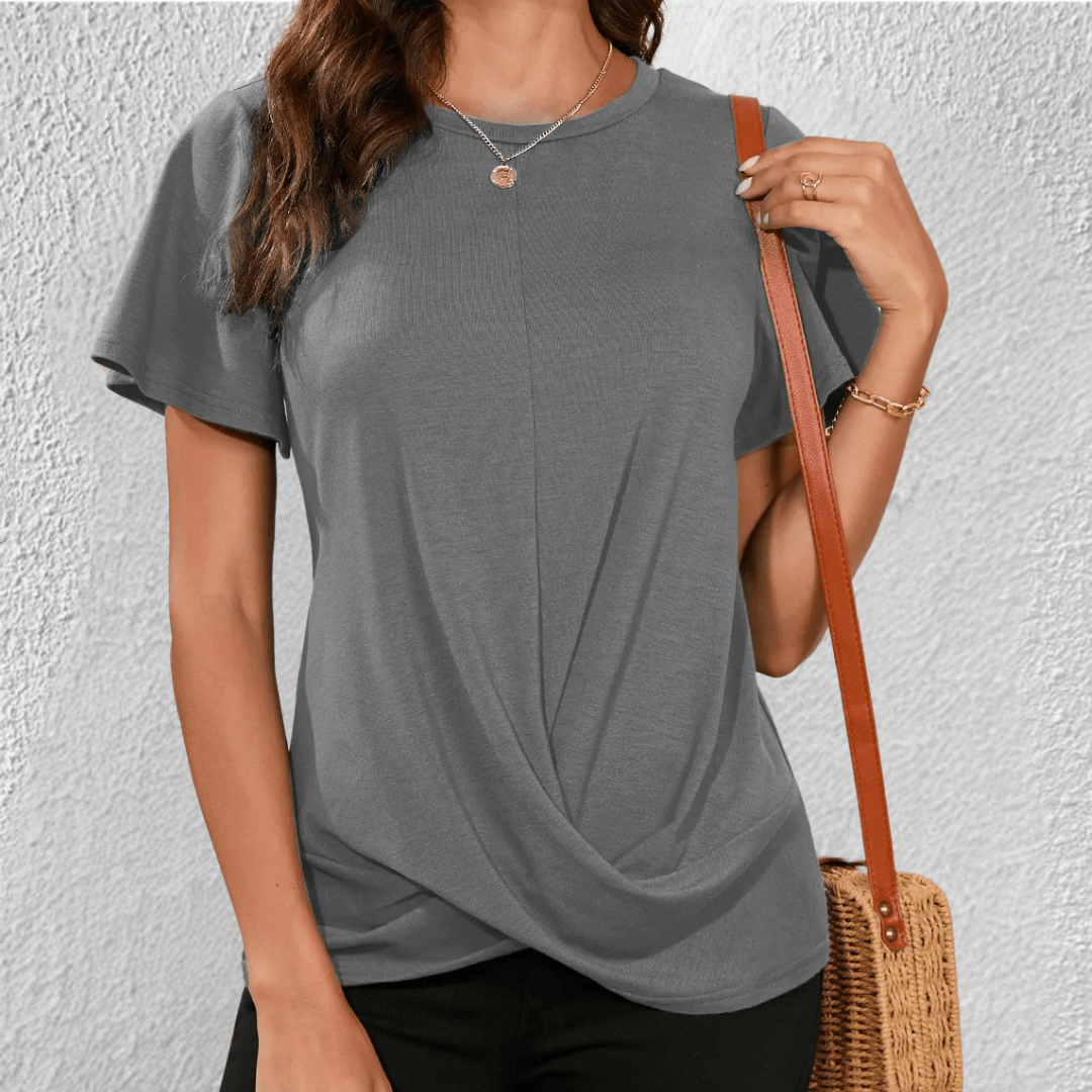 T-Shirt Drapé Femme