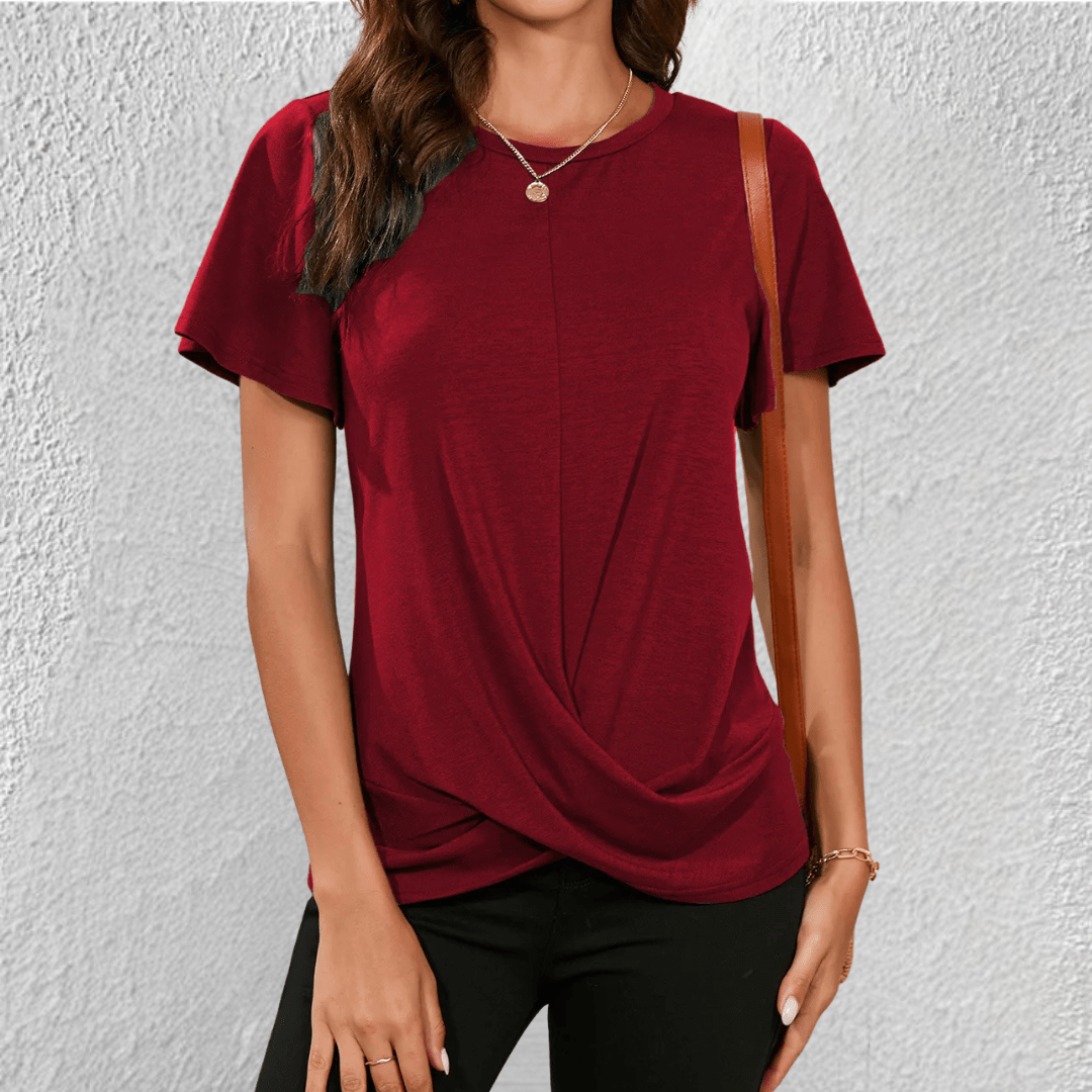 T-Shirt Drapé Femme