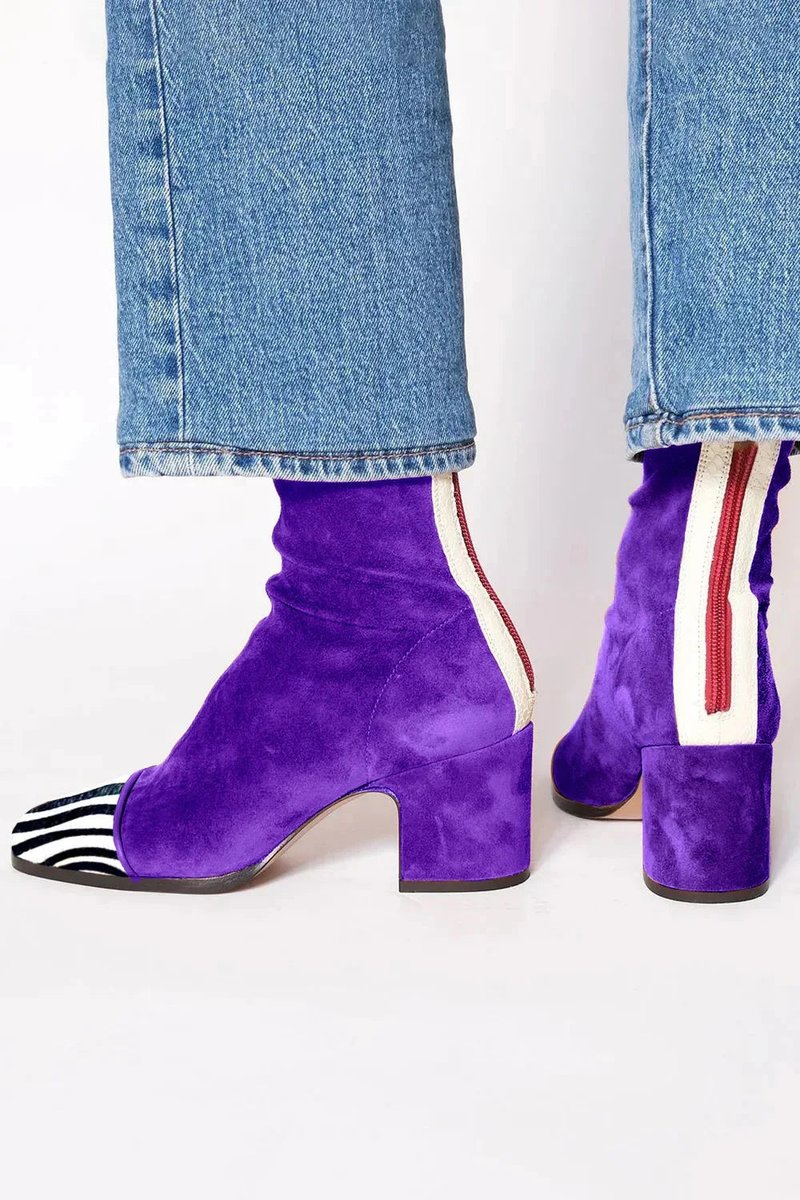 Bottines Bout Carré à Talon Bloc Femme