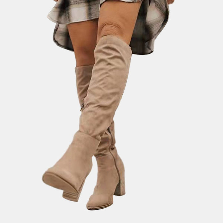 Bottes Hautes à Talon Bloc Femme