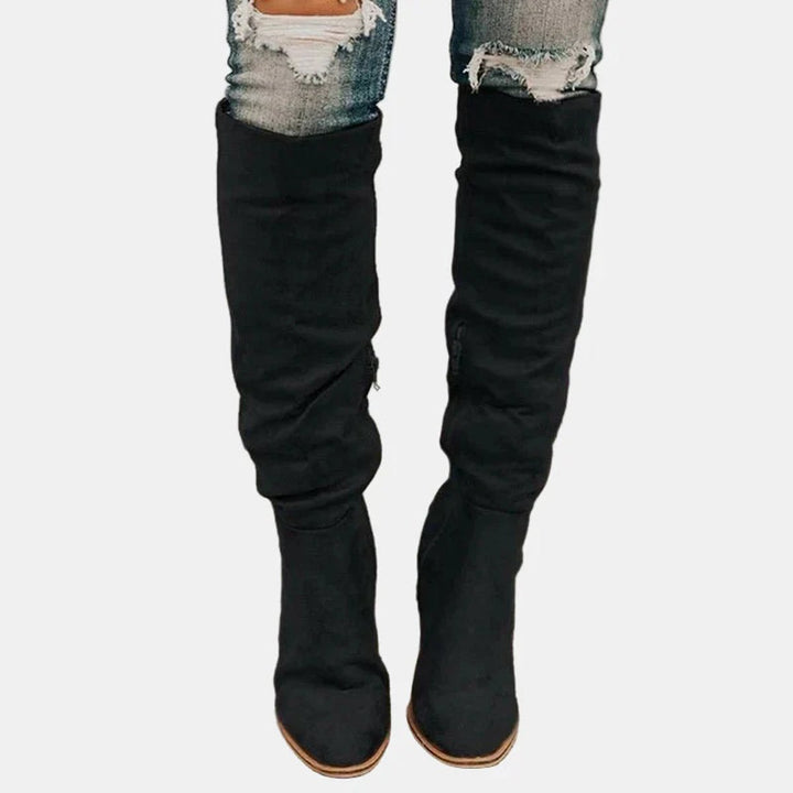Bottes Hautes à Talon Bloc Femme