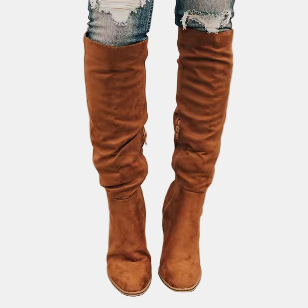 Bottes Hautes à Talon Bloc Femme