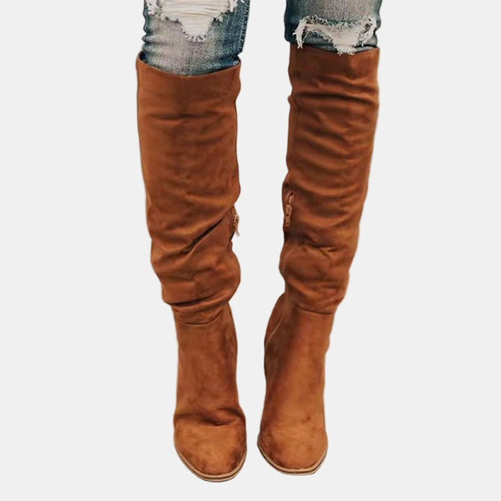 Bottes Hautes à Talon Bloc Femme