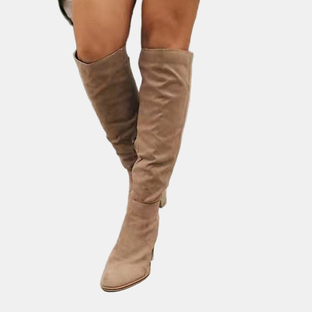 Bottes Hautes à Talon Bloc Femme
