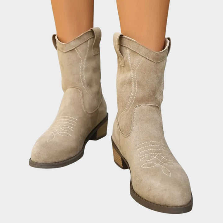 Bottines Western à Talon Bloc Femme