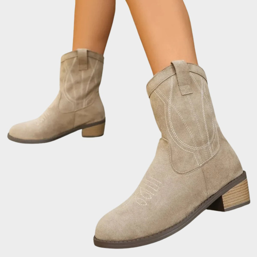 Bottines Western à Talon Bloc Femme