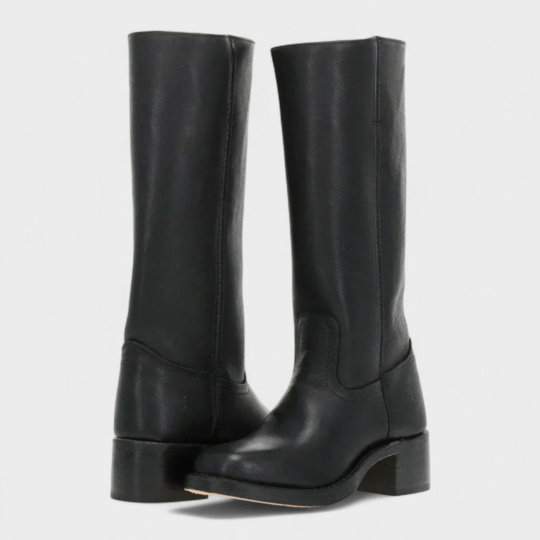 Bottes Hautes à Talon Bloc Bas Femme