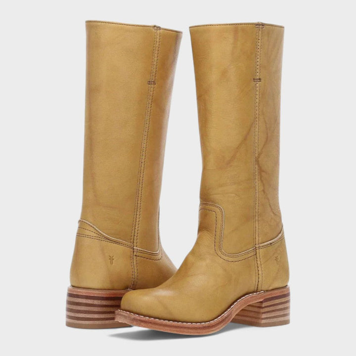 Bottes Hautes à Talon Bloc Bas Femme