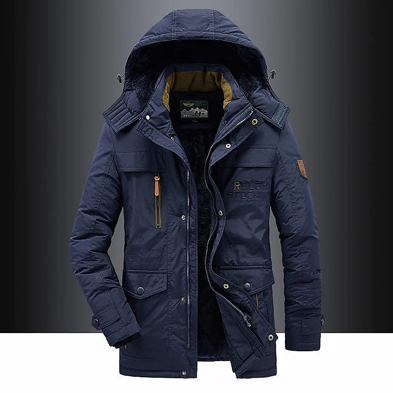 Veste Longue à Capuche Homme