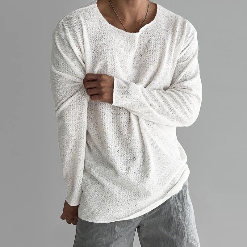Pull à Col V et Manches Longues Homme