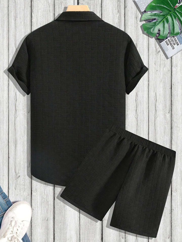 Ensemble Chemise et Short Texturé Homme