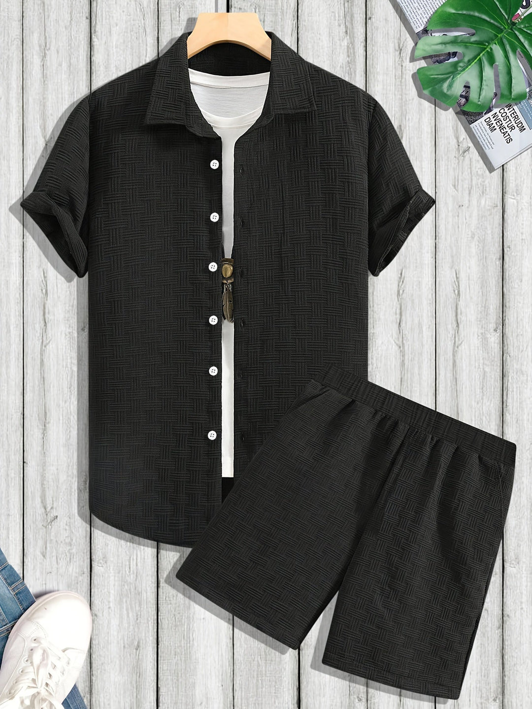 Ensemble Chemise et Short Texturé Homme