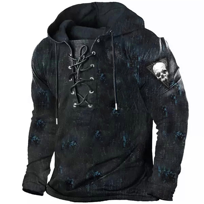 Sweat à Capuche Lacé Homme Halloween